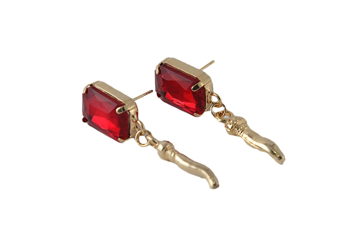 Orecchini Red Horn