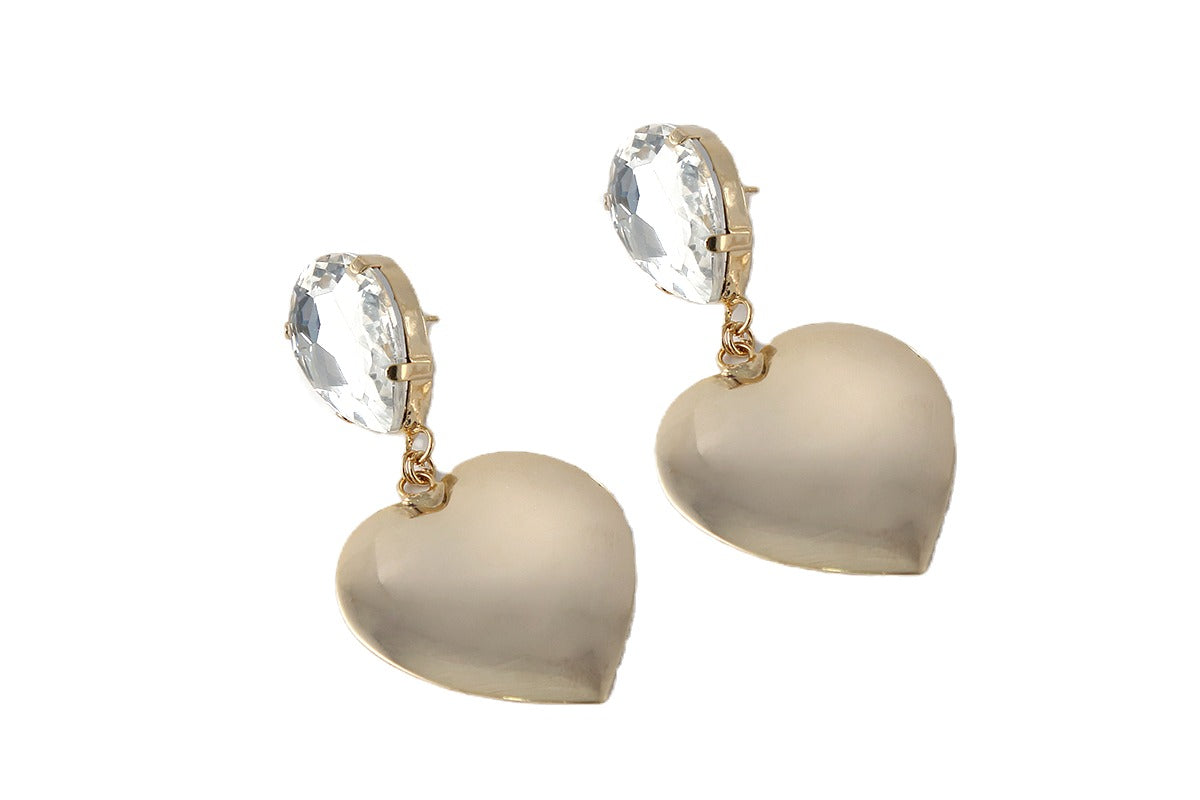Orecchini Clear Hearts