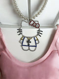 Collana Kitty Big Body Perla